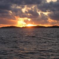 coucher de soleil aux Bermudes